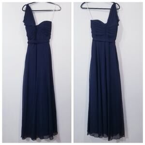 Jenny Packham Bridesmaid One Shoulder Long Gown Dress